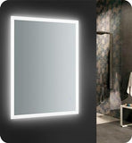 Fresca Angelo 48" Wide x 36" Tall Bathroom Mirror w/ Halo Style LED Lighting and Defogger