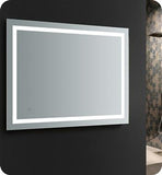 Fresca Santo 48" Wide x 36" Tall Bathroom Mirror w/ LED Lighting and Defogger
