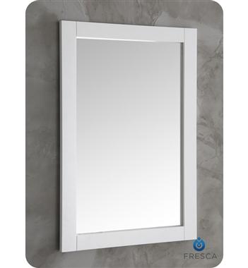 Fresca Hartford 20" White Traditional Bathroom Mirror