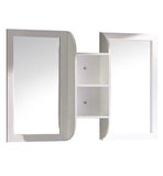 Fresca Bellezza 54" White Mirrors with Shelf Combination
