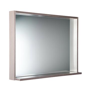 Fresca Allier 40" Gray Oak Mirror with Shelf