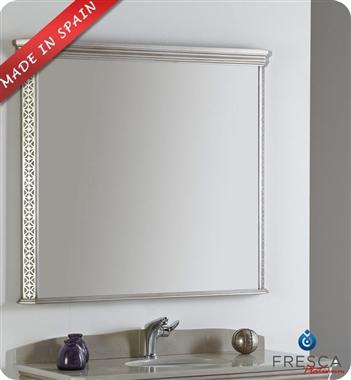 Fresca Platinum London 32" Antique Silver Bathroom Mirror
