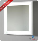 Fresca Platinum London 40" Antique Silver Bathroom Mirror