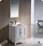 Fresca Oxford 24" Antique White Traditional Bathroom Vanity