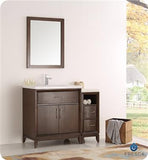 Fresca Cambridge 42" Antique Coffee Traditional Bathroom Vanity w/ Mirror