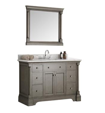 Fresca Kingston 48" Antique Silver Traditional Bathroom Vanity w/ Mirror