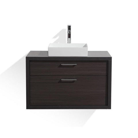 Tucci 30" Dark Gray OakModern Bathroom Vanity by Kube Bath