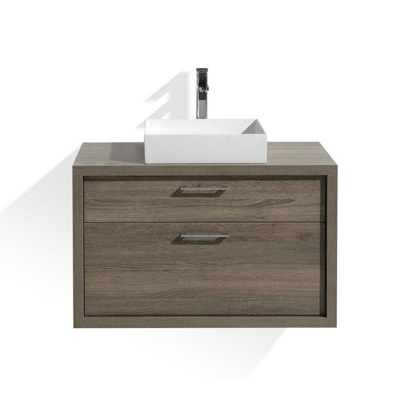 Tucci 36" Havana OakModern Bathroom Vanity by Kube Bath