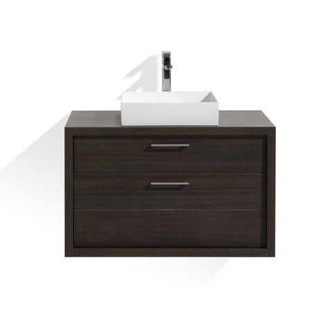 Tucci 36" Gray OakModern Bathroom Vanity by Kube Bath