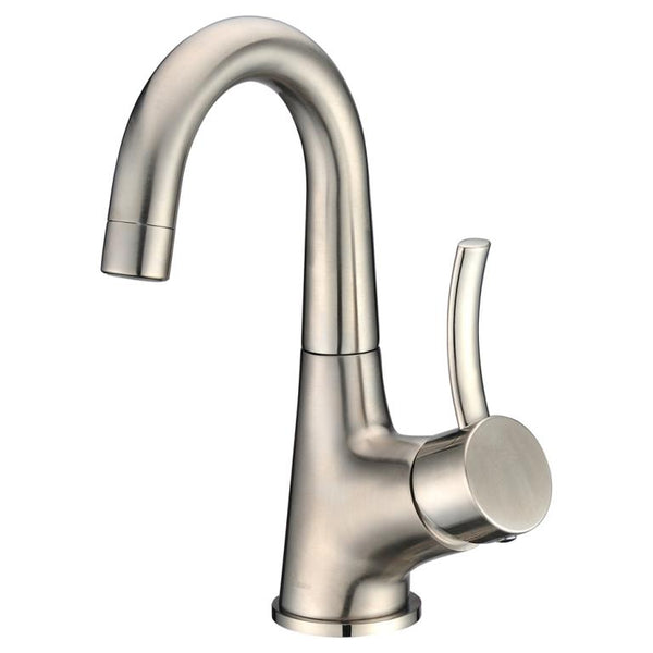 Dawn? Single-lever lavatory faucet, Brushed Nickel (Standard pull-up drain with lift rod D90 0010BN included)