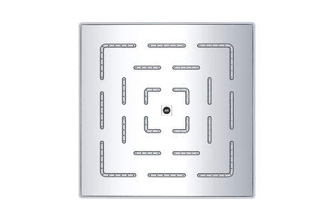 Dawn? Single Function Square Rain Showerhead, Chrome