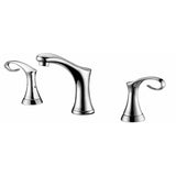 Dawn? 3-hole, 2-handle widespread lavatory faucet for 8" centers, Chrome  (Standard pull-up drain with lift rod D90 0010C included)