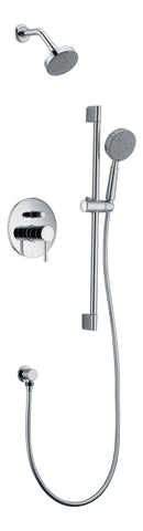 Dawn? Grand Canyon Series Shower Combo Set Wall Mounted Showerhead with Slide bar handheld shower, Chrome
