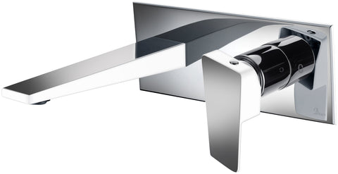 Dawn? Wall Mounted Single-lever Concealed Washbasin Mixer, Chrome & White