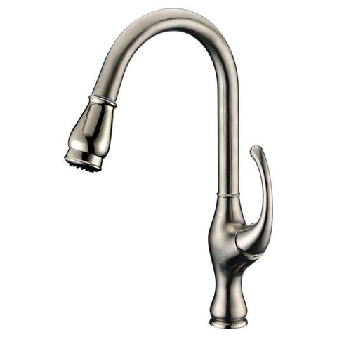 Dawn? Single-lever pull-out kitchen faucet, Brushed Nickel