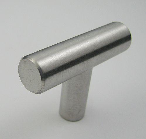 T-Pull Modern Cabinet Knob Brushed Nickel Solid