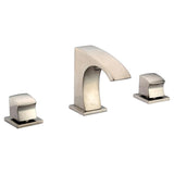 Dawn? 3-hole, 2-square handle widespread lavatory faucet, Brushed Nickel (Standard pop up drain D90 0056BN included)