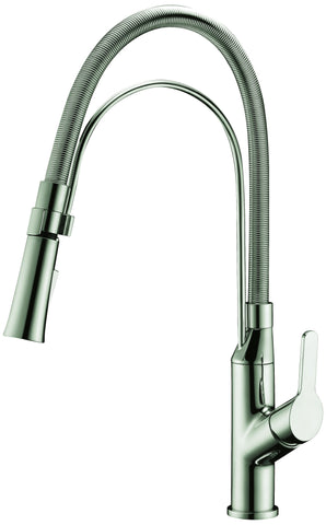 Dawn? Single-lever pull-out kitchen faucet, Brushed Nickel