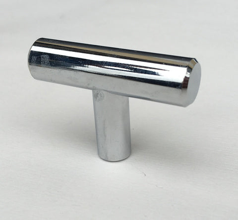 T-Pull Modern Cabinet Knob Polished Chrome Solid Steel
