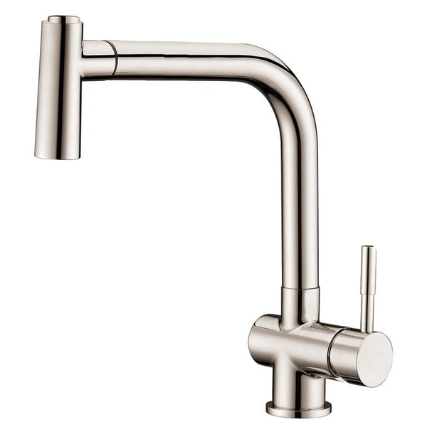Dawn? Single-lever pull-out spray sink mixer, Brushed Nickel