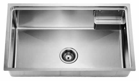 Dawn? Undermount Small Corner Radius Single Bowl Sink With Basket (BK710)