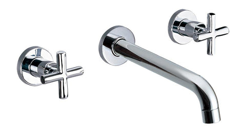 Dawn? Wall Mounted Double-handle Concealed Washbasin Mixer, Chrome 